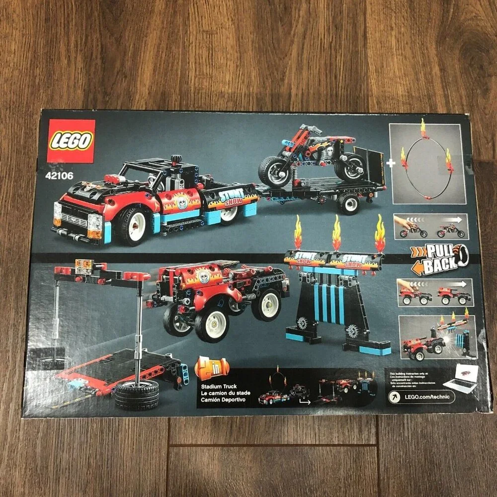 LEGO Technic 42106 - Stunt Show Truck & Bike - 610 Pcs - Sealed RETIRED